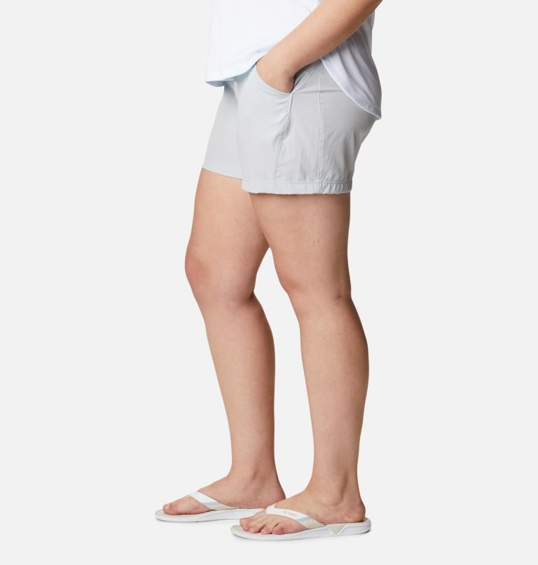 Women's Columbia PFG Coral Point III Shorts Light Grey | Plus Size CA-T0635